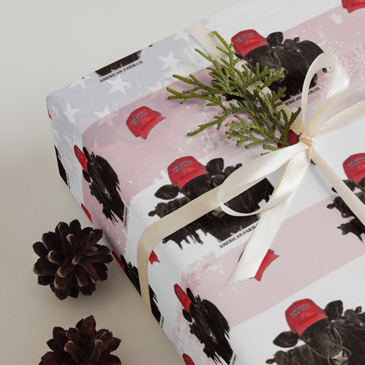 'MAGA' Cow Wrapping Paper Sheets - American Farm Company