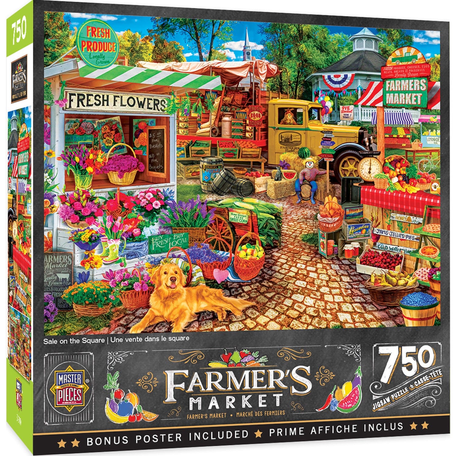 Farmer's Market 'Sale on the Square' Puzzle - 750 Piece - American Farm Company