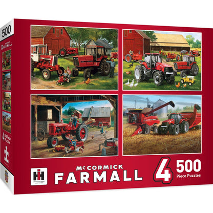 Farmall 4-Pack Puzzles - 500 Piece