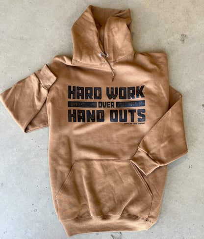 'Hardwork over Handouts' Golden Hoodie