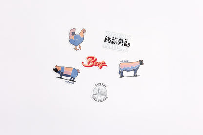 Retro 'Eat Pork' Sticker Decal