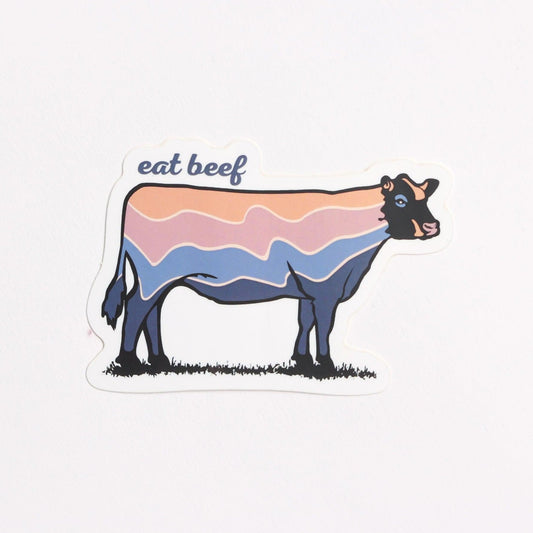 Retro 'Eat Beef' Sticker - American Farm Company