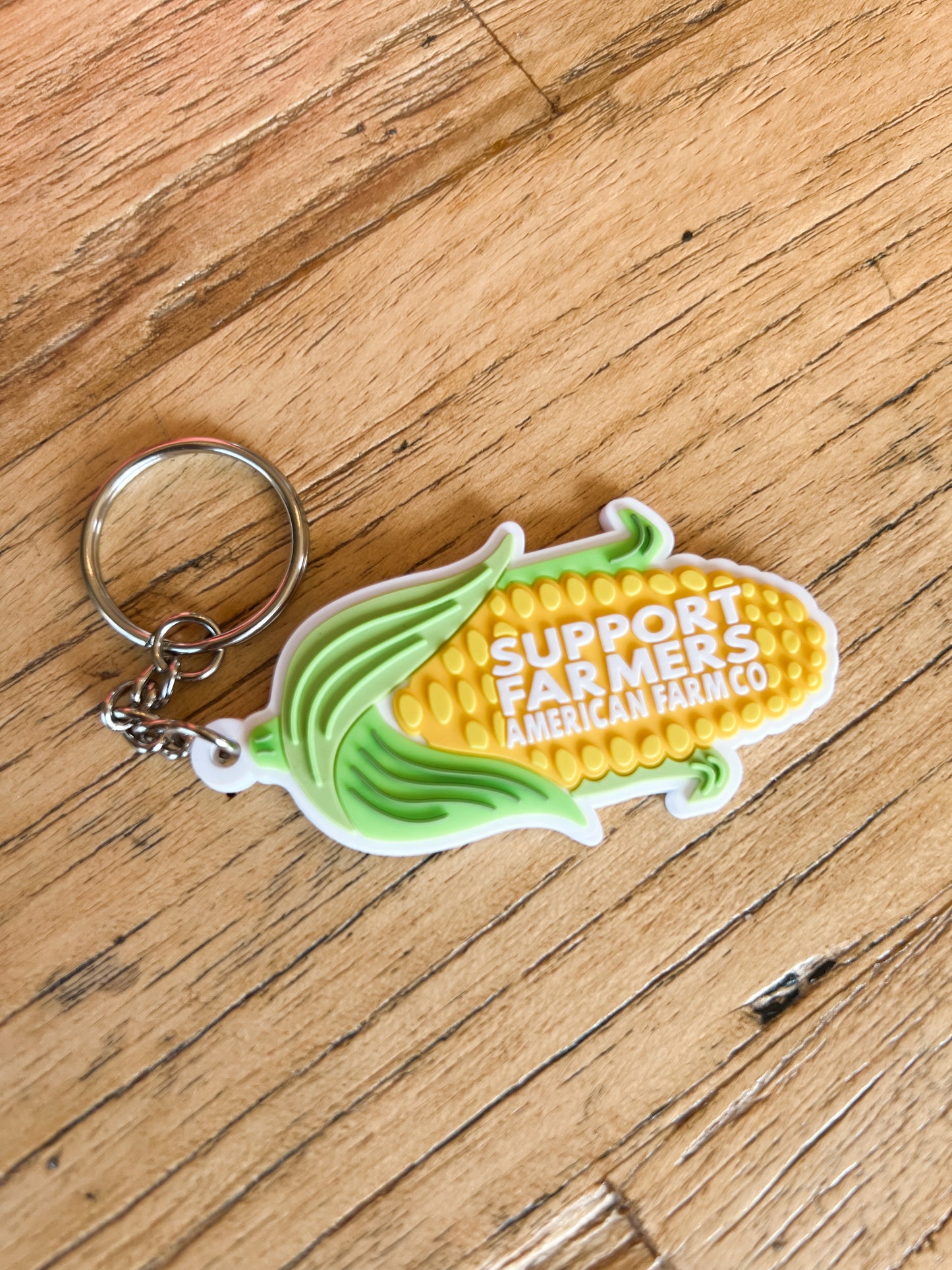 ‘Support Farmers' Corn Key Chain