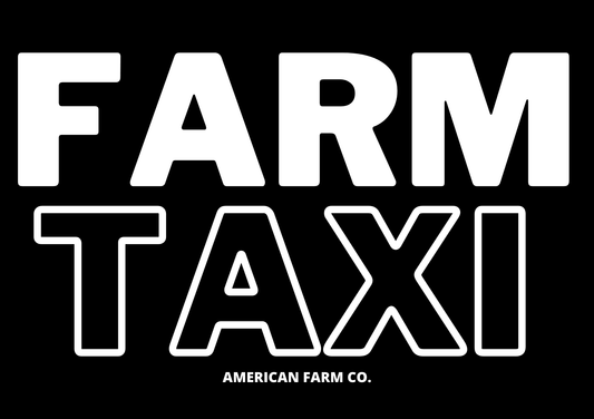 ‘FARM TAXI’ Window Cling - American Farm Company