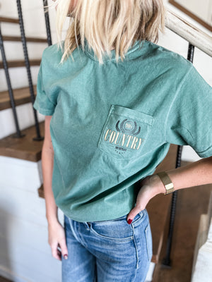 90s country soundtrack washed pocket tee_american farm company