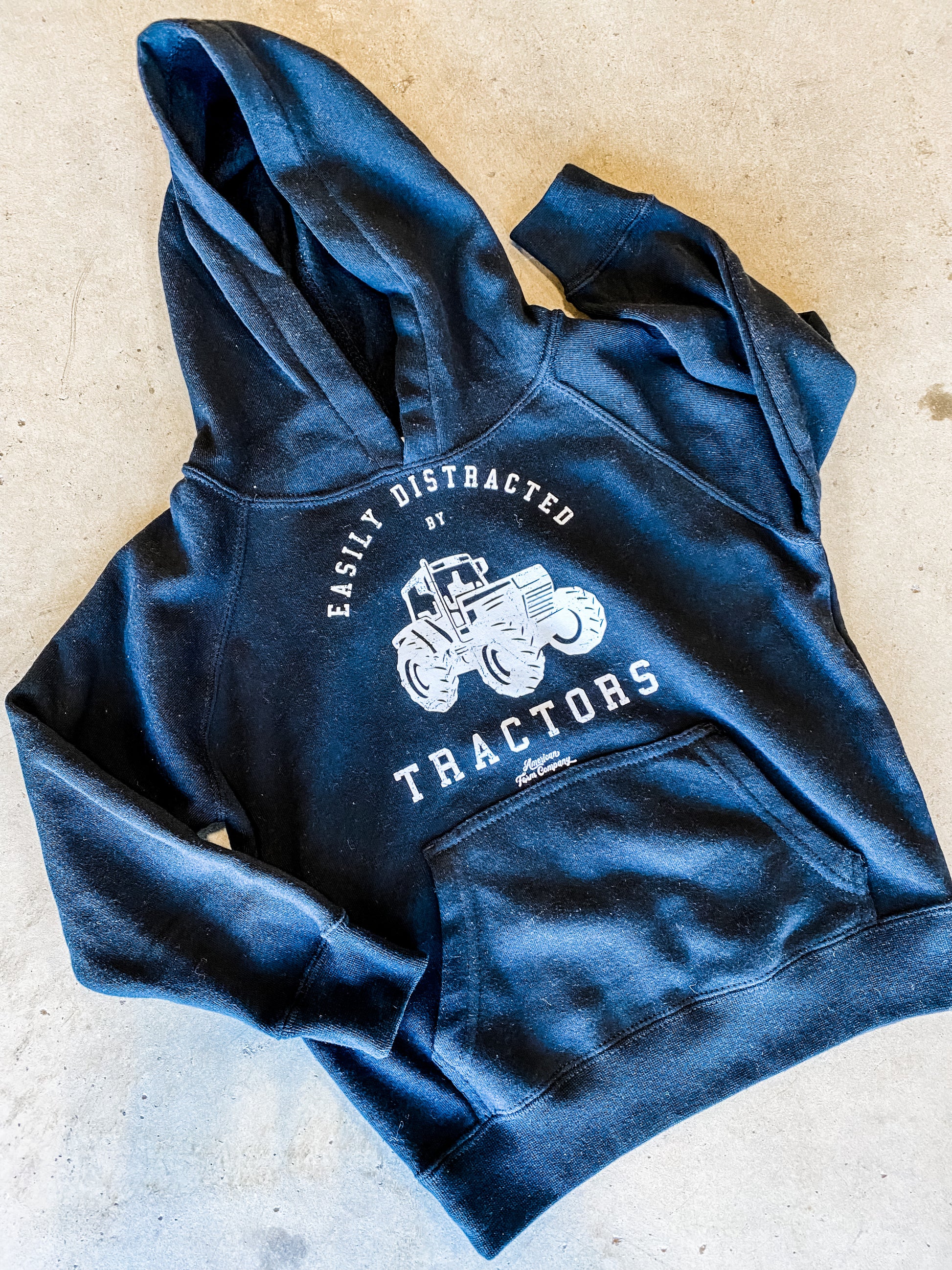 ‘Easily Distracted by Tractors' Youth Toddler Hoodie | rachelgranstra