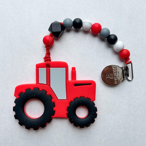 Red Tractor Teether - American Farm Company