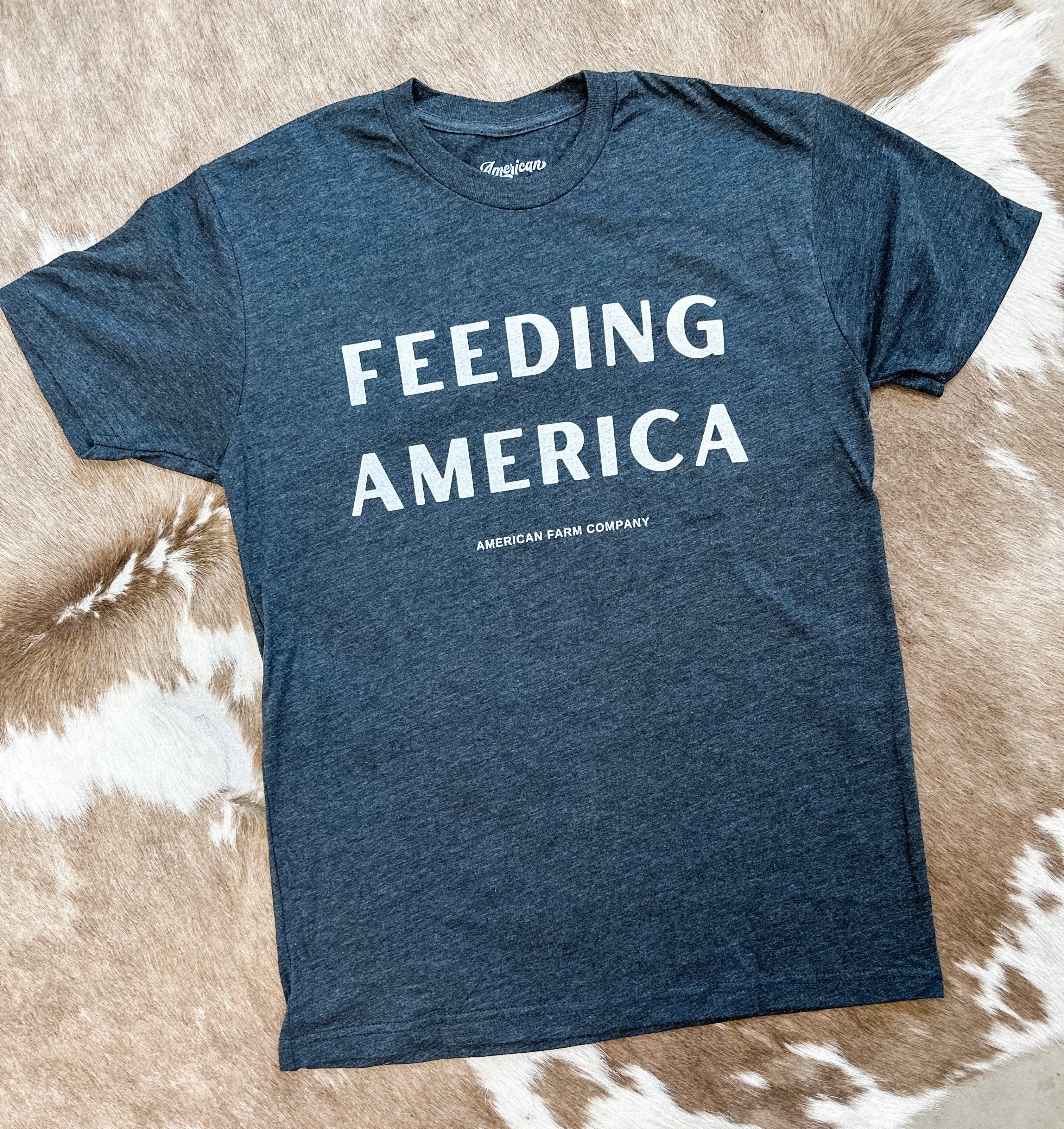 ‘Feeding America’ Dark Charcoal Tee