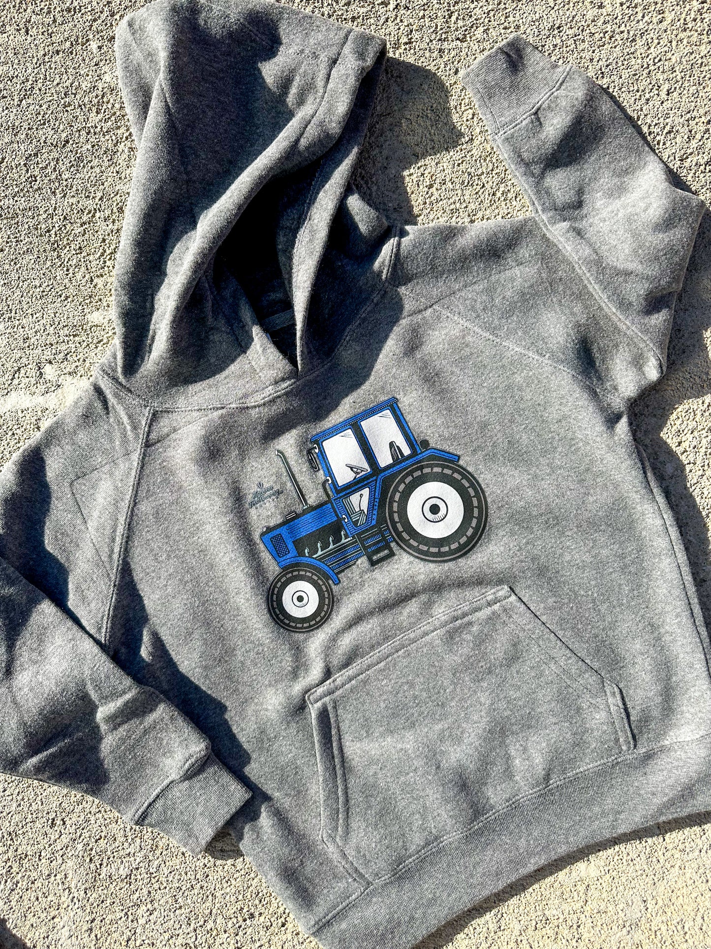 Outfit option for blue tractor hoodie