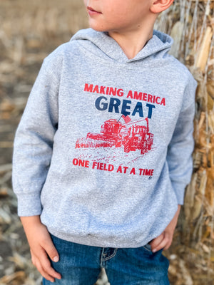 ‘Making America Great One Field At A Time’ Youth Hoodie