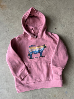 Kids Retro 'Eat Beef' Mauve Youth & Toddler Hoodie
