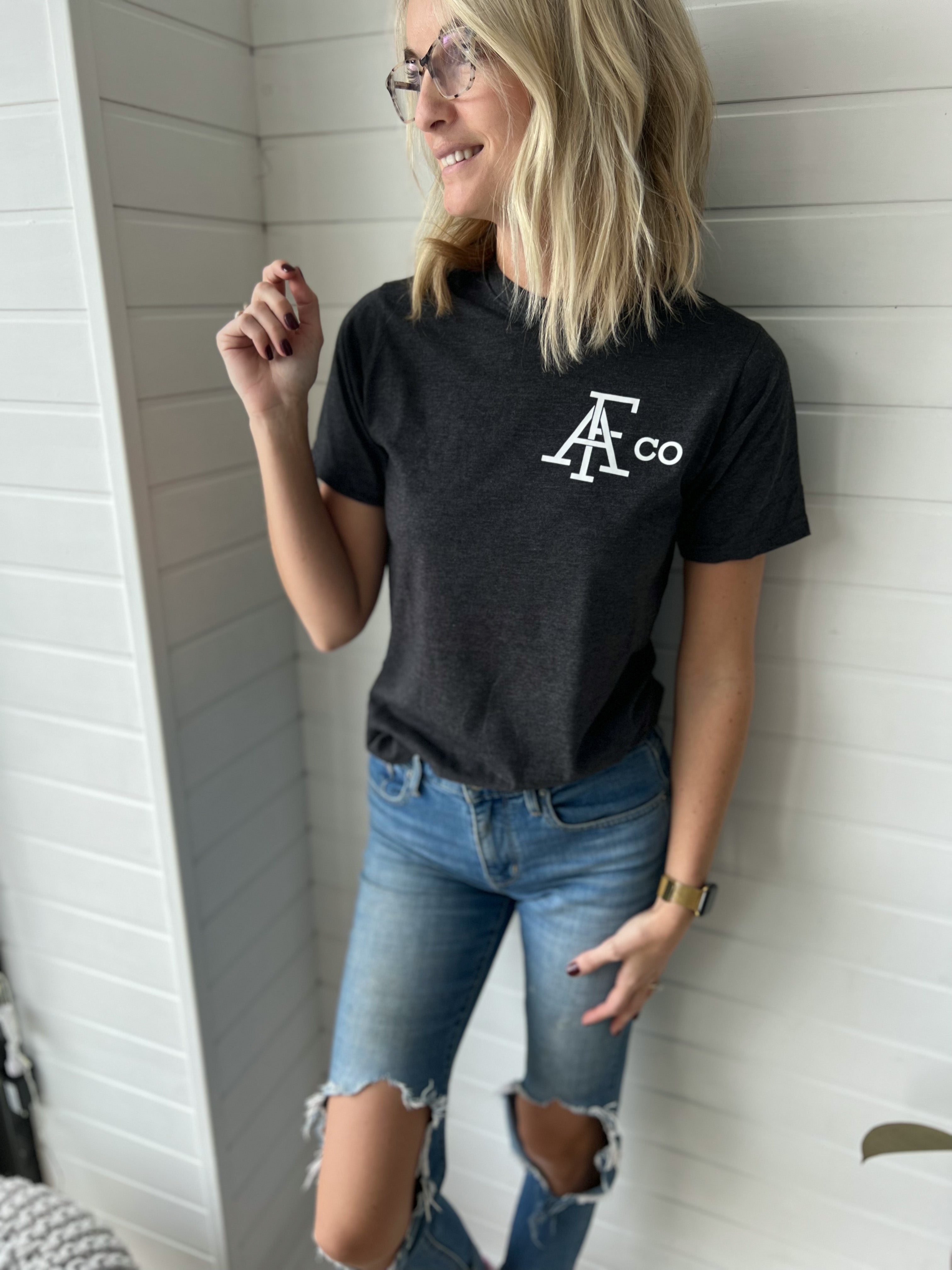 2 Sided 'No Farmers, No Food, No Future' Dark Grey Tee