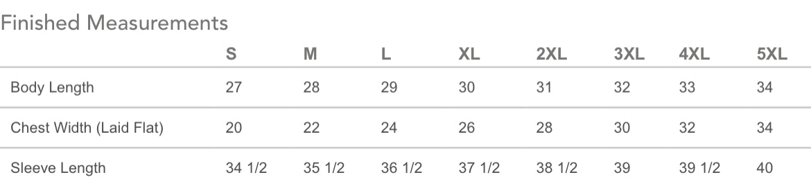 farmers water crew size chart