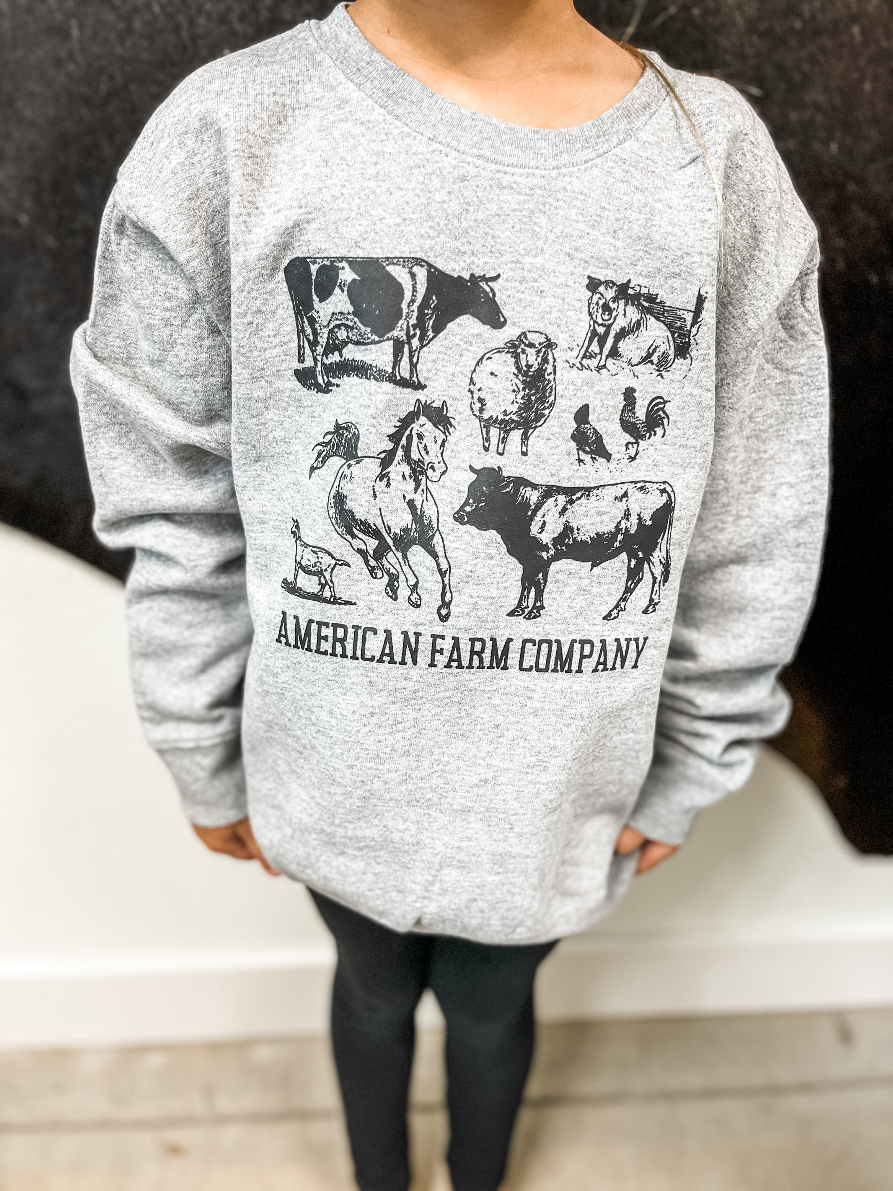 AFC ‘Animals’ Grey Crewneck- Toddler/Youth